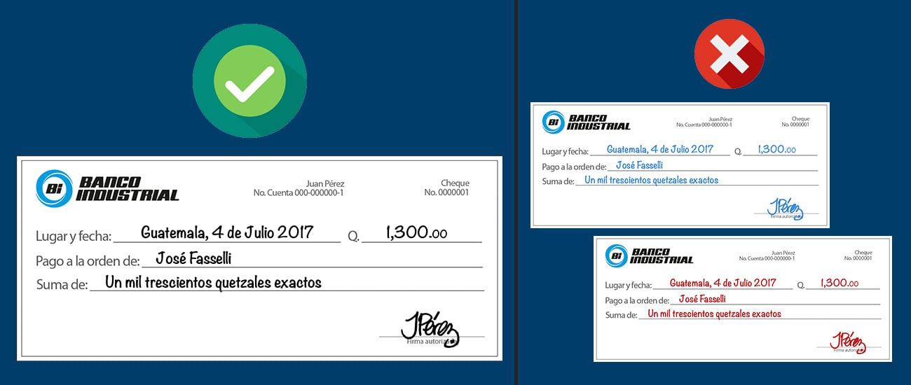 ¿Cómo Girar Un Cheque Correctamente?